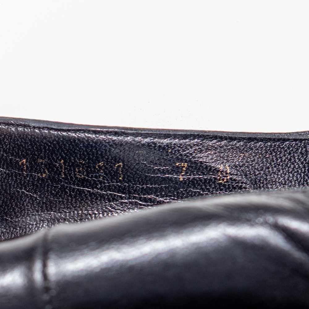 F/W 1997 Tom Ford for Gucci Black Leather Ankle-Strap Stiletto Shoes US: 7 B - Picture 10 of 12